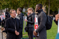 Bishop John Sherrington talking to Pro life witnesses

Abortion Act Day of Remembrance

March for Life

Parliament Square, London