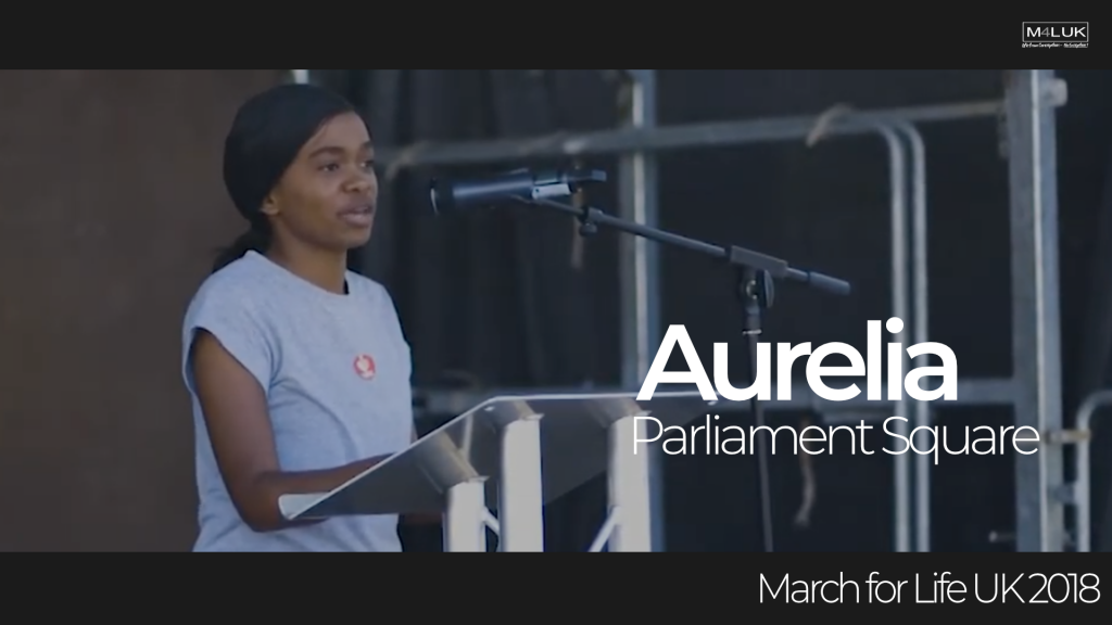 Aurelia – March for Life UK 2018