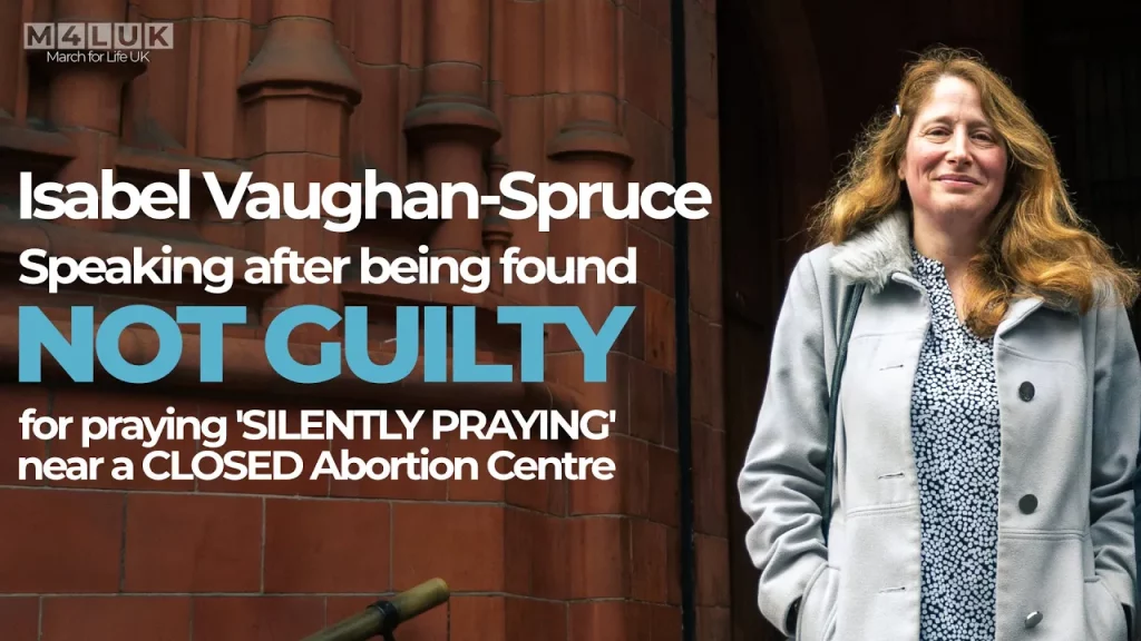 Isabel Vaughan-Spruce: Speaking after being found NOT GUILTY for SILENT PRAYER