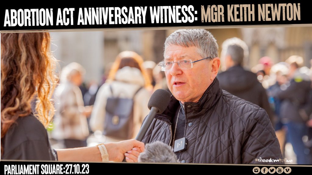 Mgr Keith Newton: Abortion Act Witness