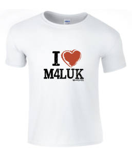 I LOVE M4LUK T-SHIRT (WHT)